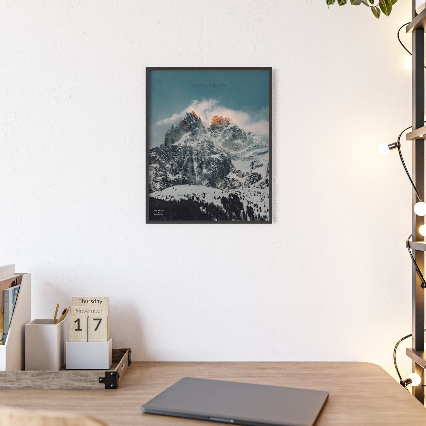 Alps Indy Bruhin Poster - FRAMED