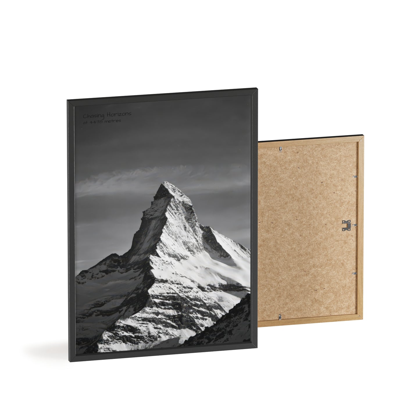 Chasing Horizons x Monochrome Matternhorn Poster - FRAMED