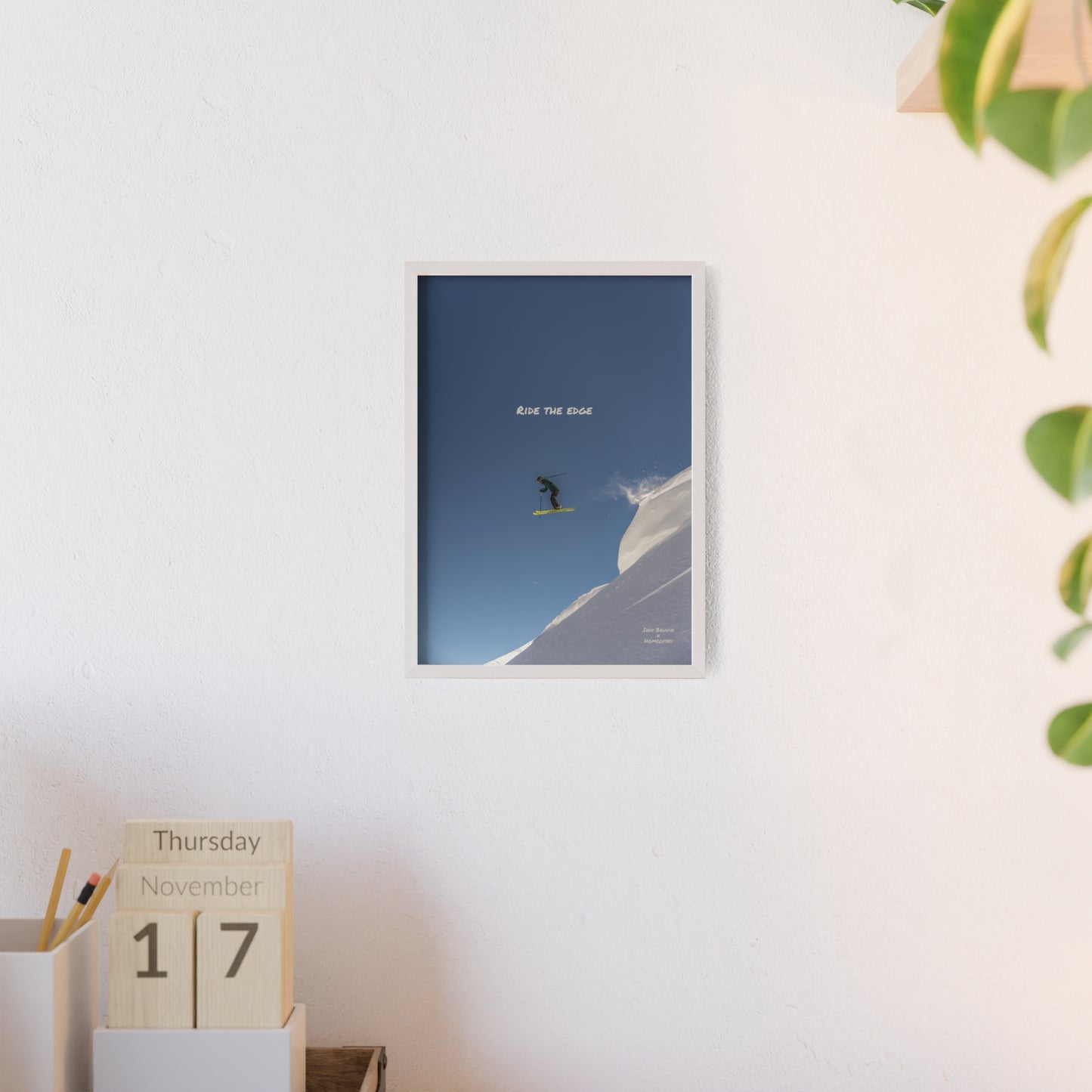 Ride The Edge Indy Bruhin Poster - FRAMED