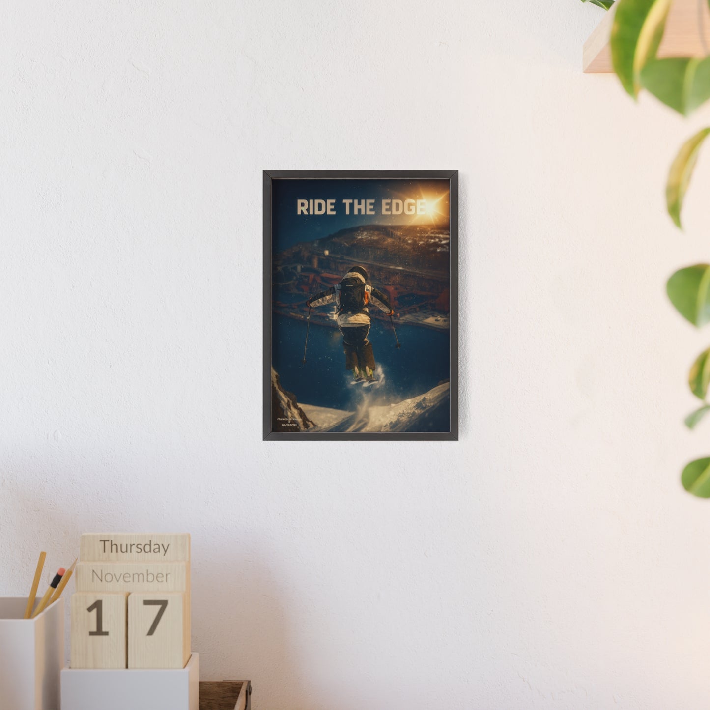 Ride The Edge x Heaven Mikkellillehaug Poster - FRAMED