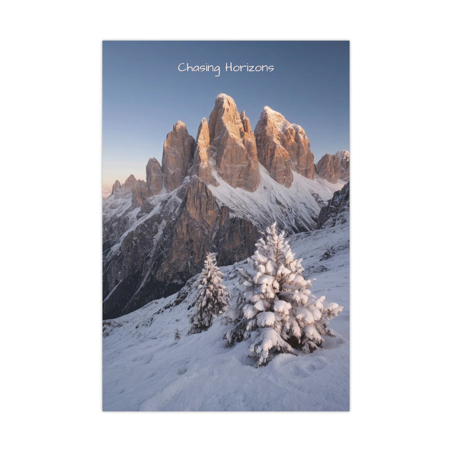 Chasing Horizons x Dolomites Poster