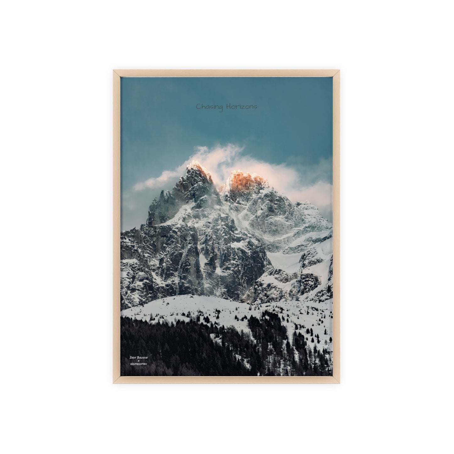 Alps Indy Bruhin Poster - FRAMED