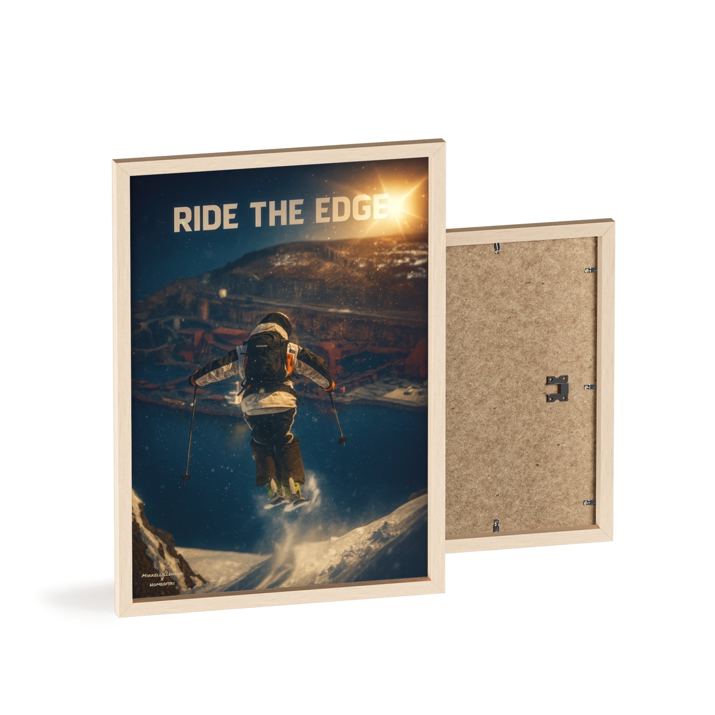 Ride The Edge x Heaven Mikkellillehaug Poster - FRAMED