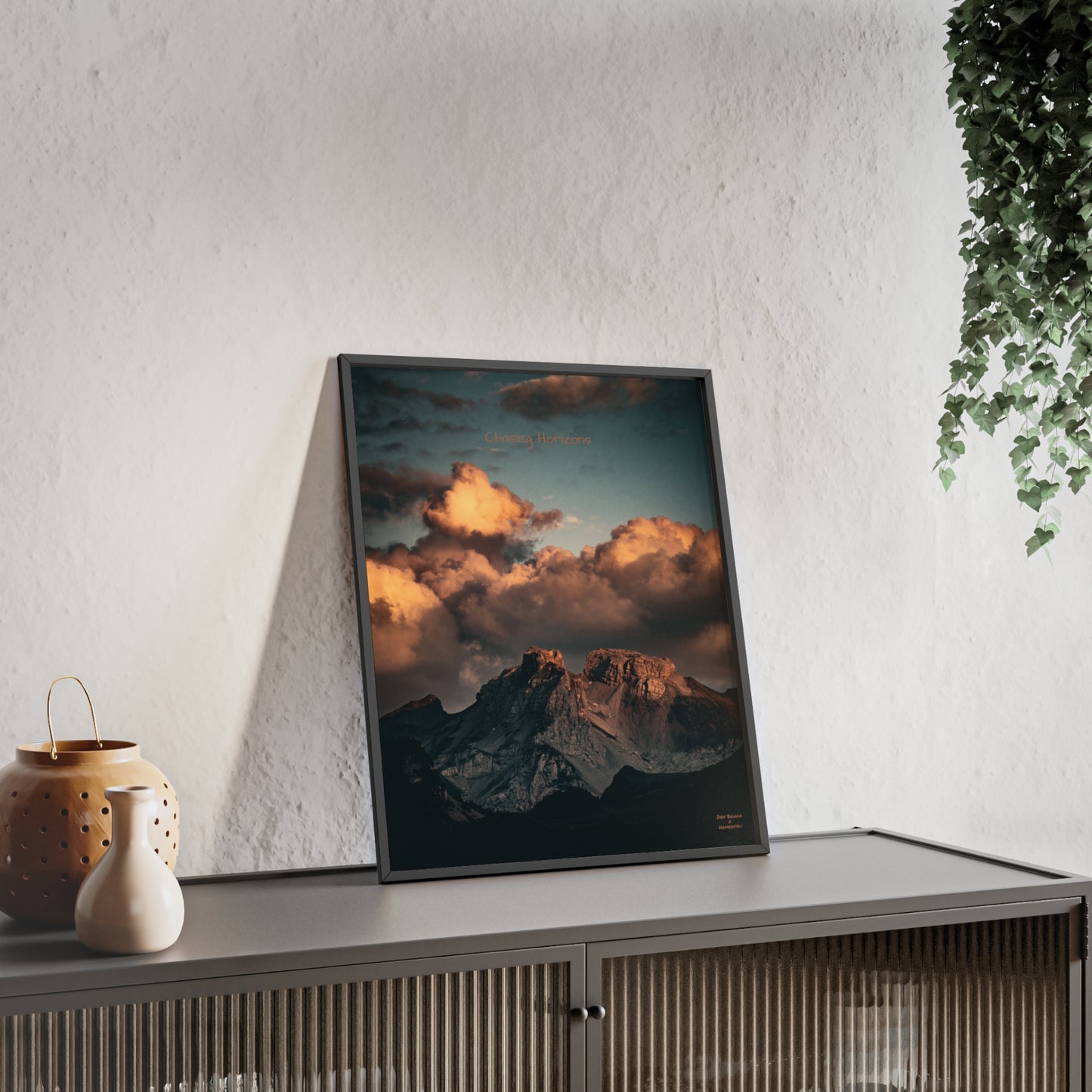 Chasing Horizons Indy Bruhin Poster - FRAMED