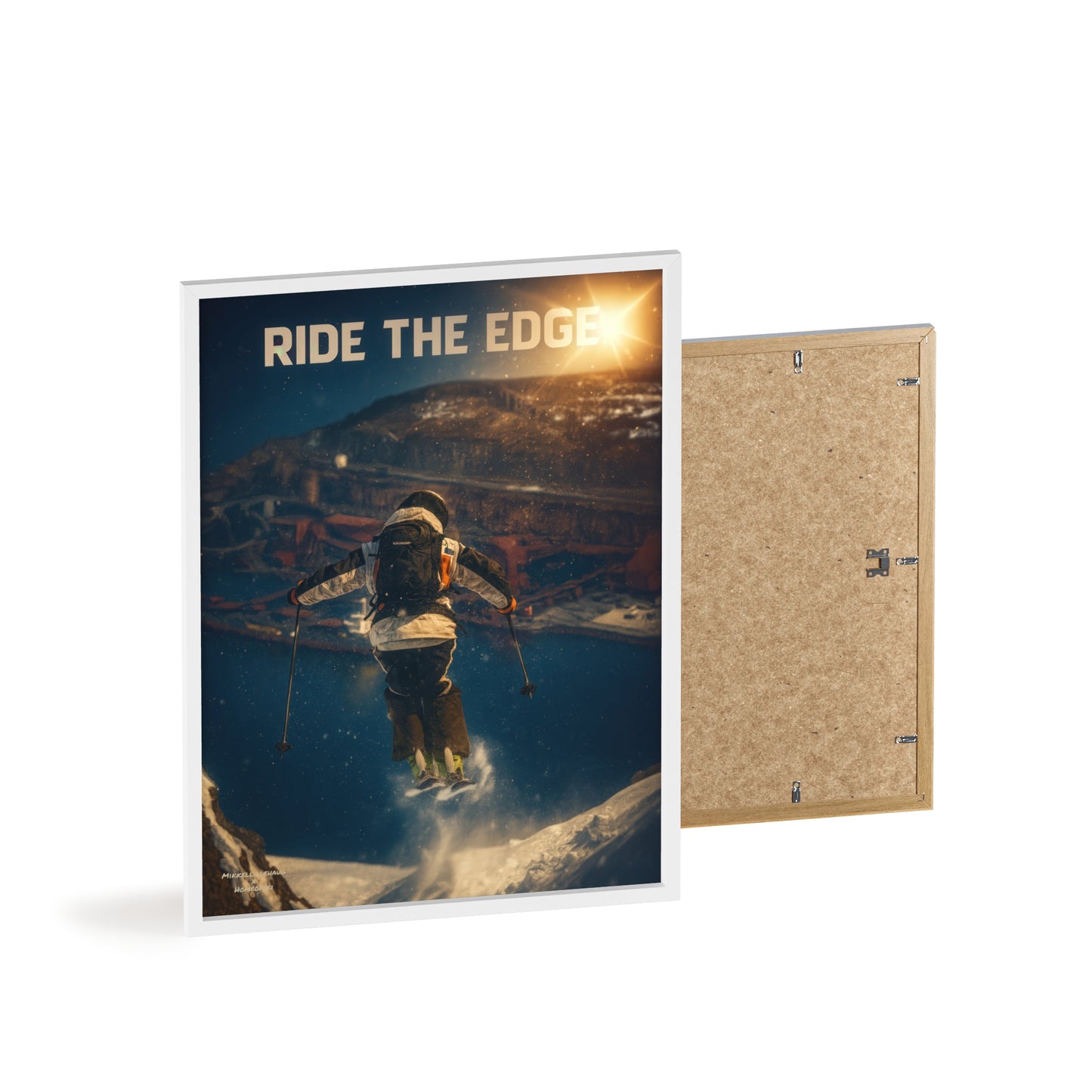 Ride The Edge x Heaven Mikkellillehaug Poster - FRAMED