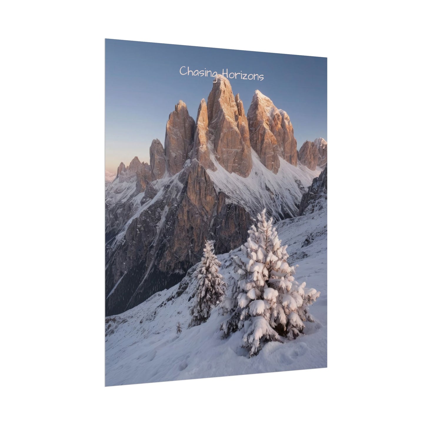 Chasing Horizons x Dolomites Poster
