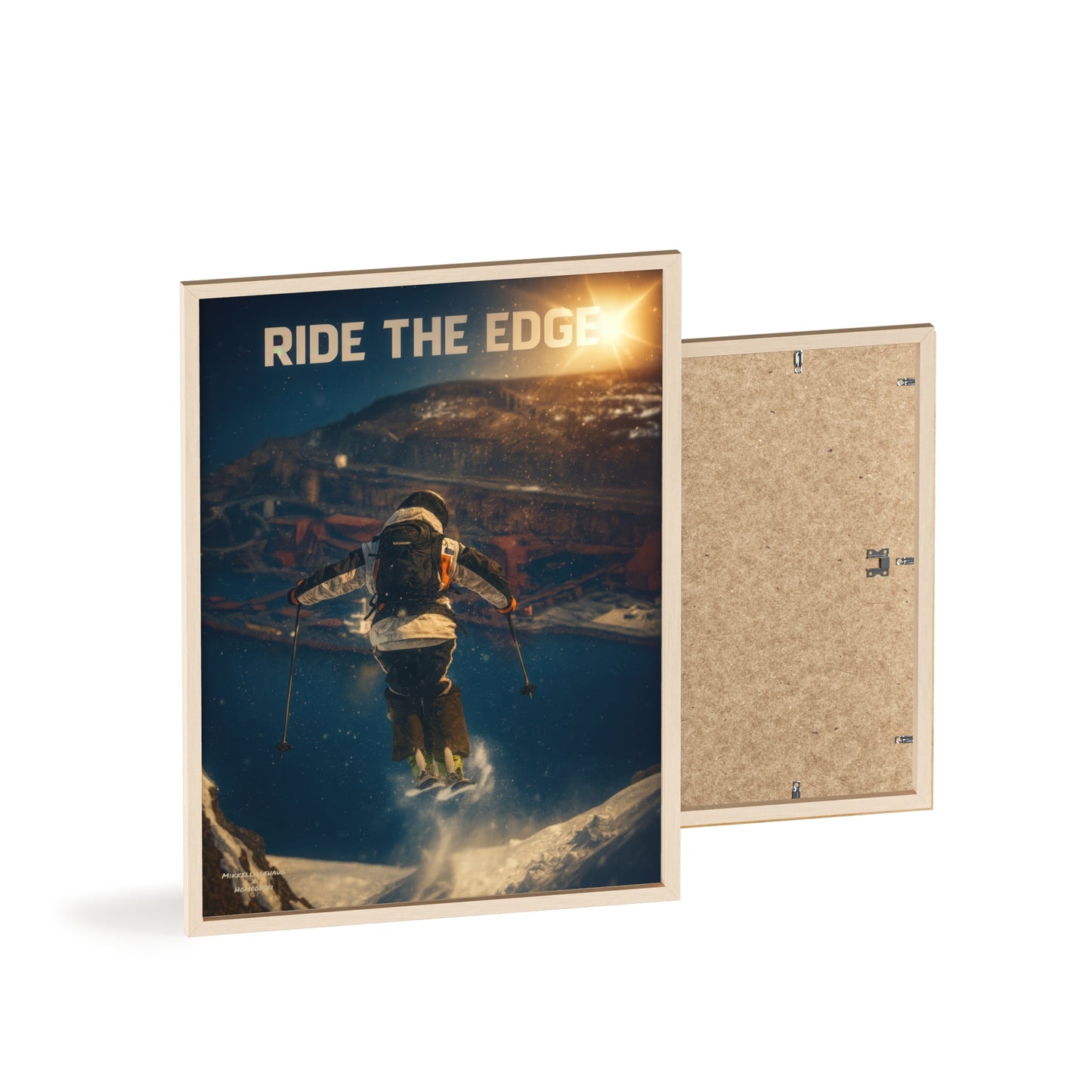 Ride The Edge x Heaven Mikkellillehaug Poster - FRAMED