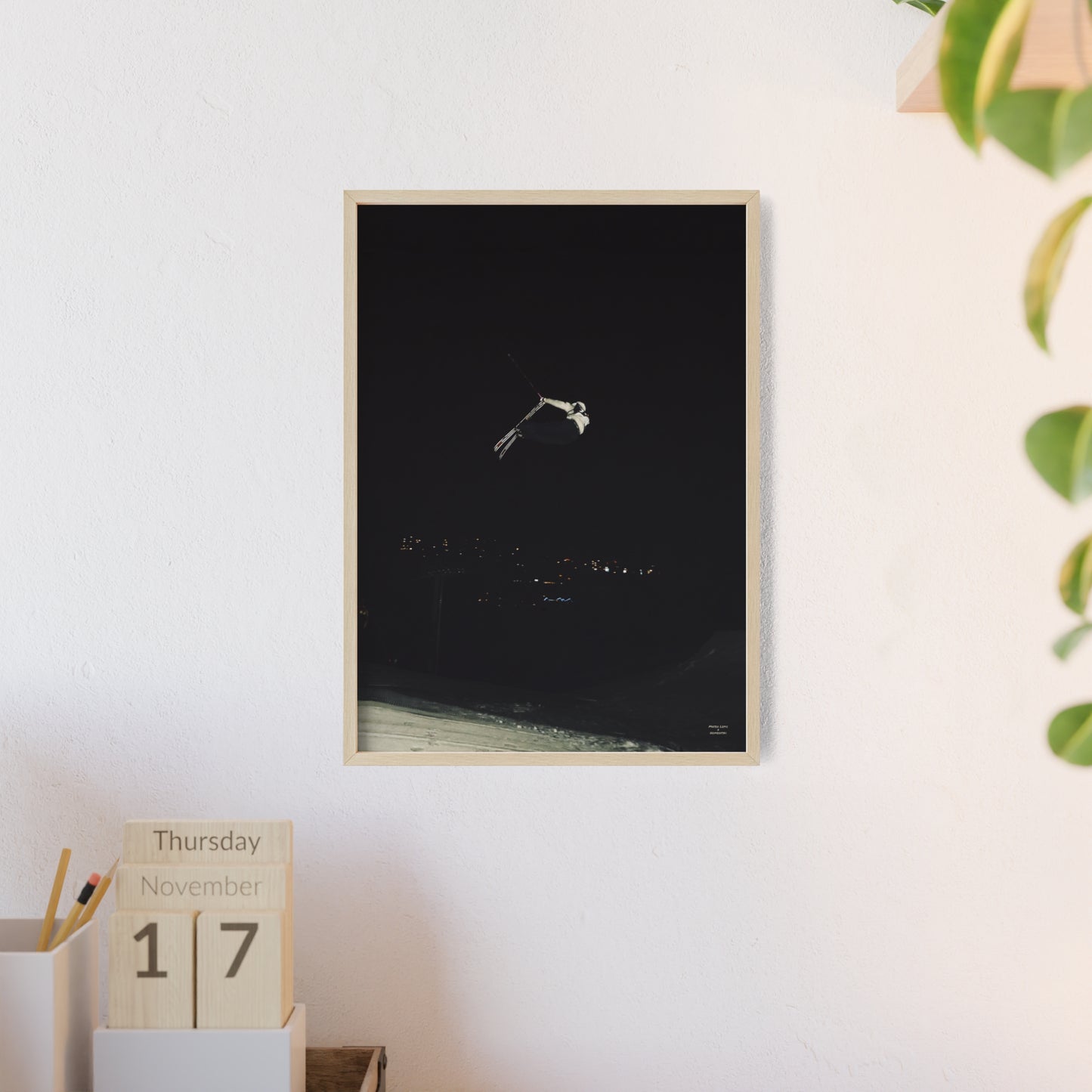 Night Park Mateo Lepic Poster - FRAMED