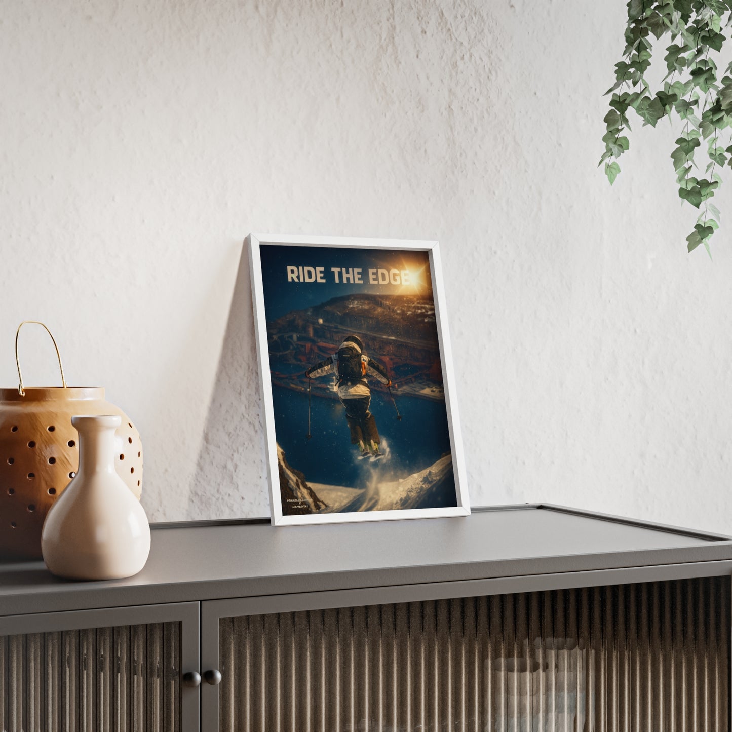 Ride The Edge x Heaven Mikkellillehaug Poster - FRAMED