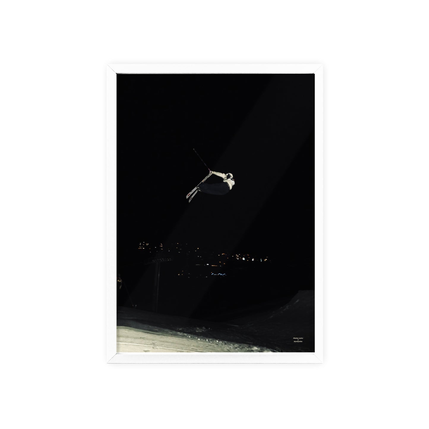 Night Park Mateo Lepic Poster - FRAMED