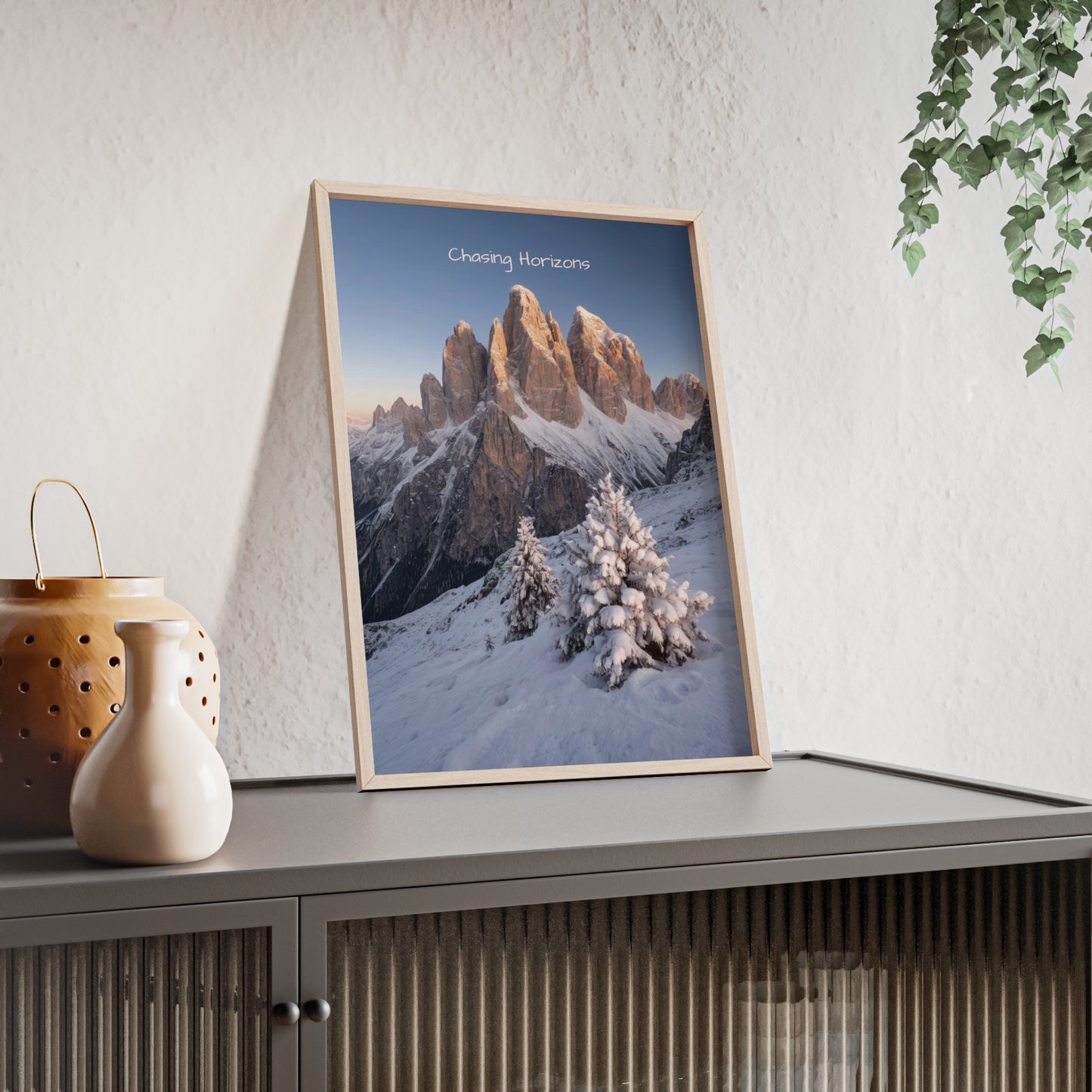 Chasing Horizons x Dolomites Poster - FRAMED