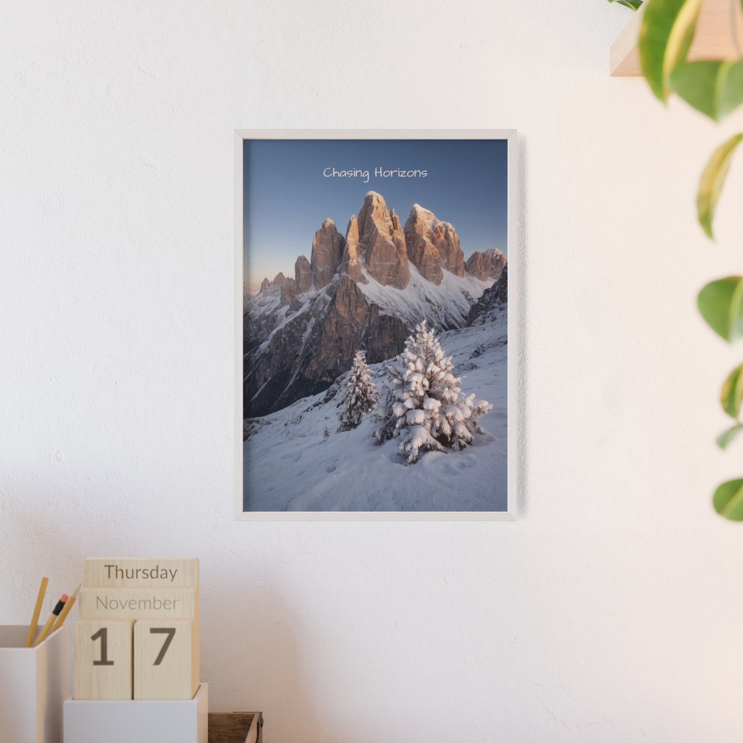 Chasing Horizons x Dolomites Poster - FRAMED