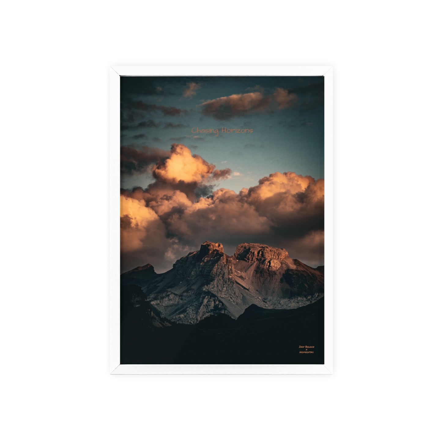 Chasing Horizons Indy Bruhin Poster - FRAMED