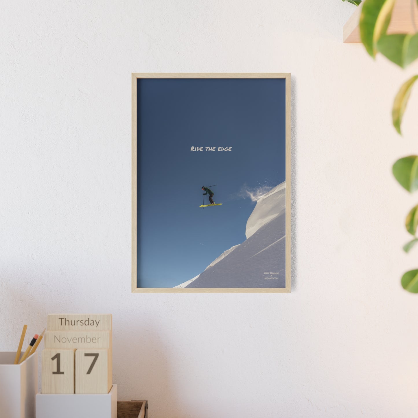 Ride The Edge Indy Bruhin Poster - FRAMED