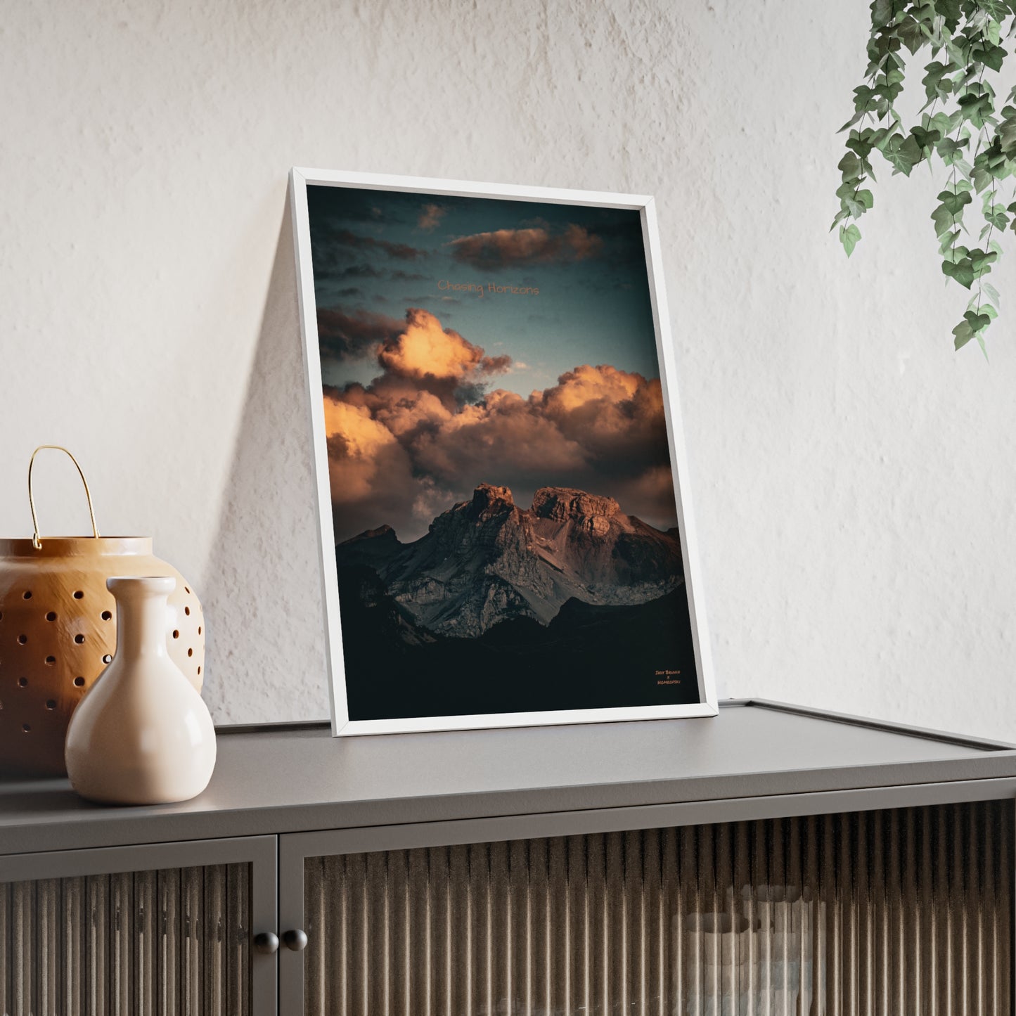 Chasing Horizons Indy Bruhin Poster - FRAMED