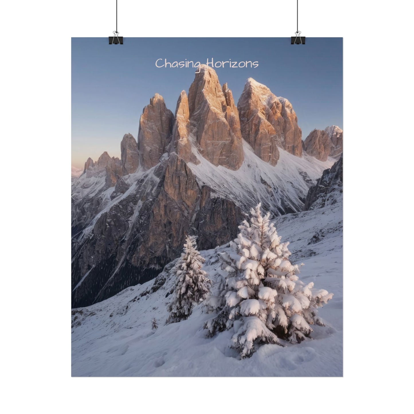 Chasing Horizons x Dolomites Poster