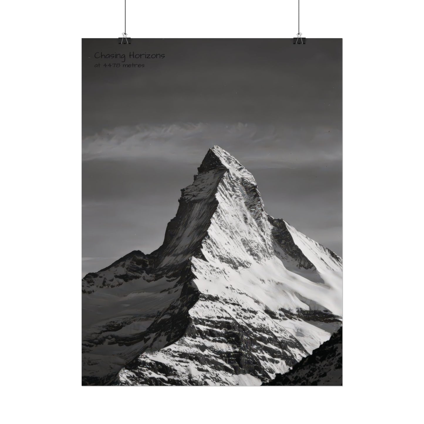Chasing Horizons x Monochrome Matternhorn Poster