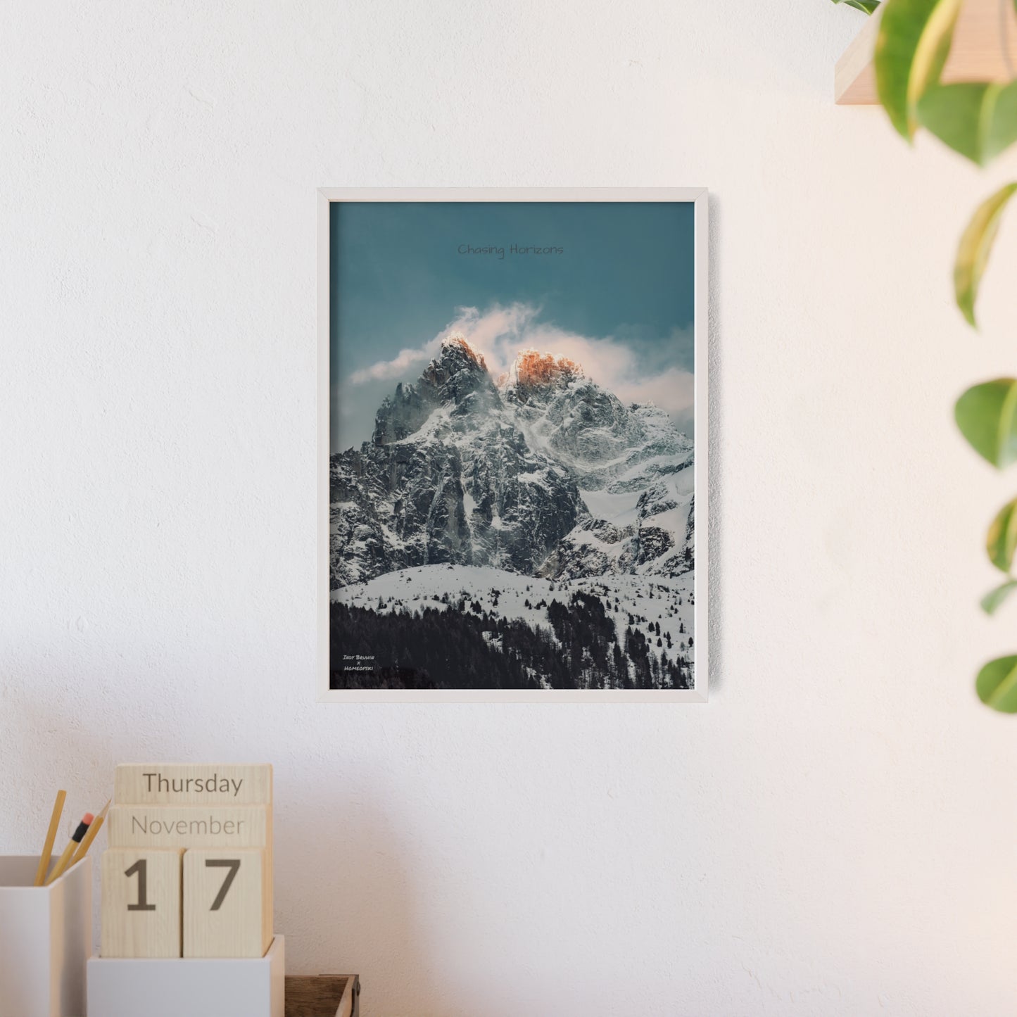 Alps Indy Bruhin Poster - FRAMED