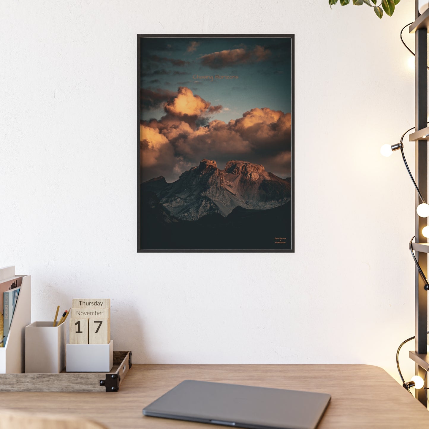 Chasing Horizons Indy Bruhin Poster - FRAMED