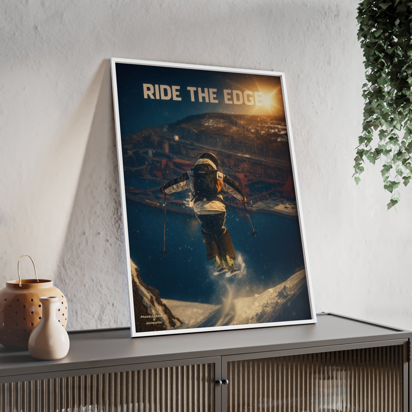 Ride The Edge x Heaven Mikkellillehaug Poster - FRAMED
