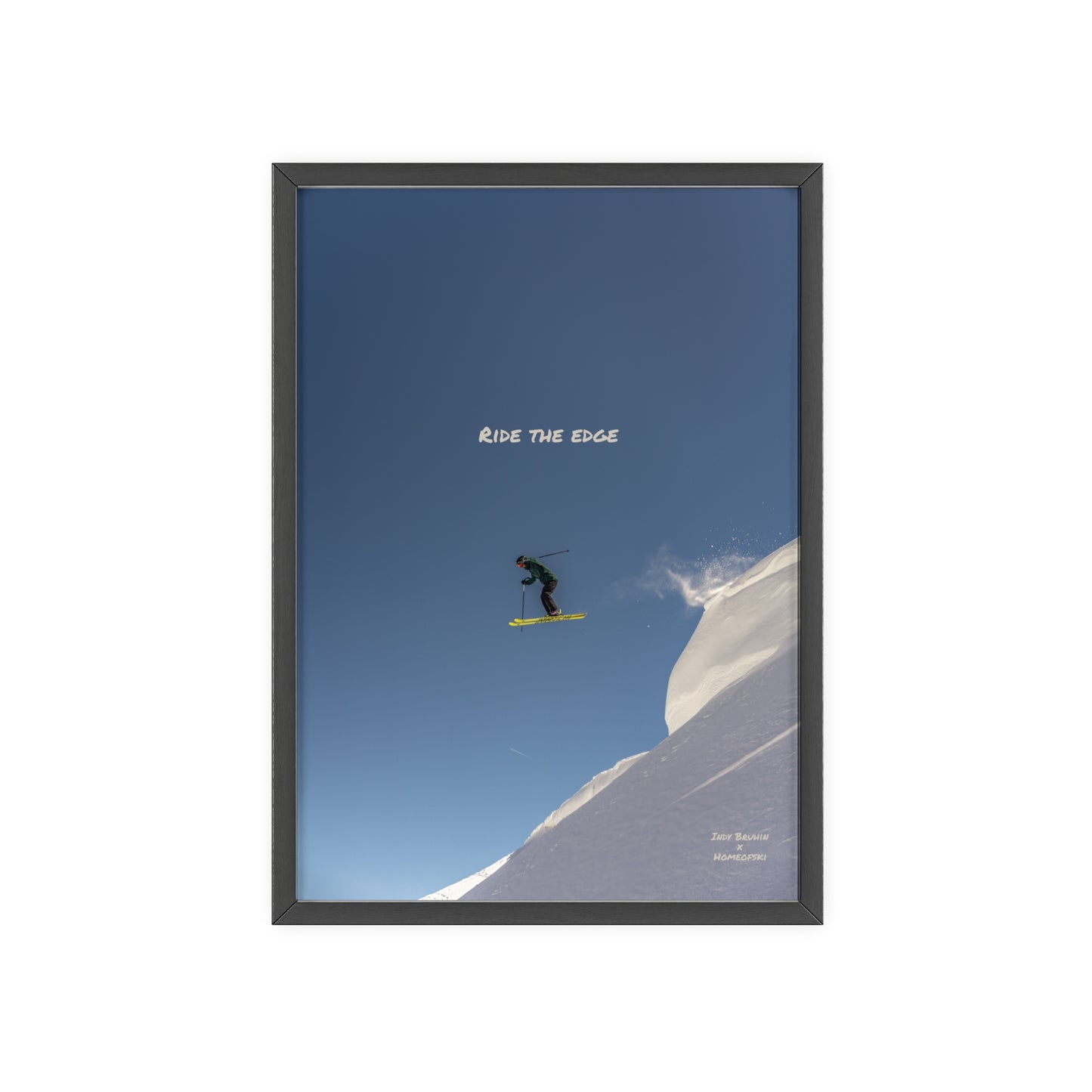 Ride The Edge Indy Bruhin Poster - FRAMED