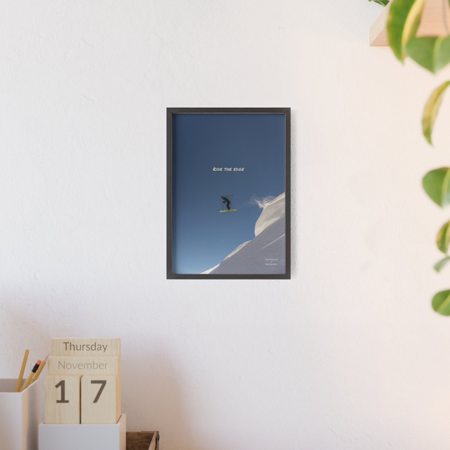 Ride The Edge Indy Bruhin Poster - FRAMED