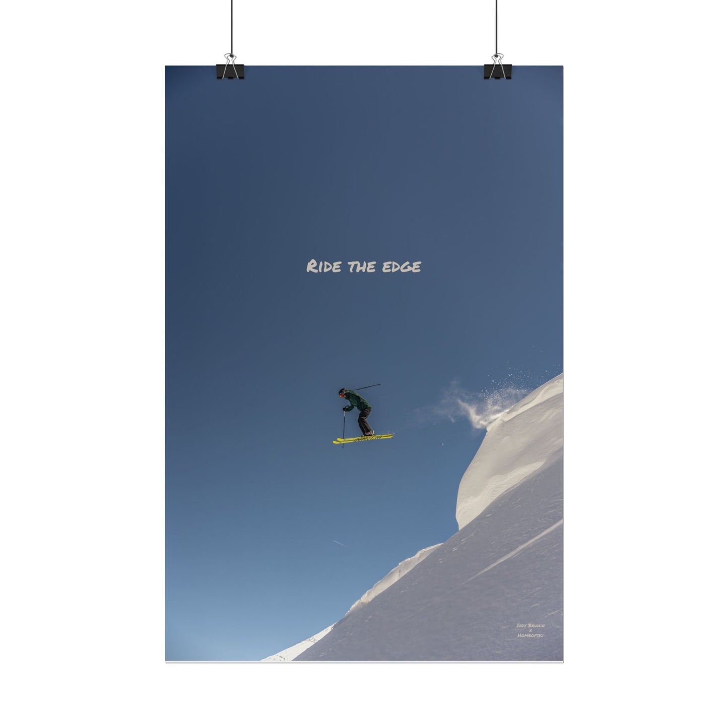 Ride The Edge Indy Bruhin Poster
