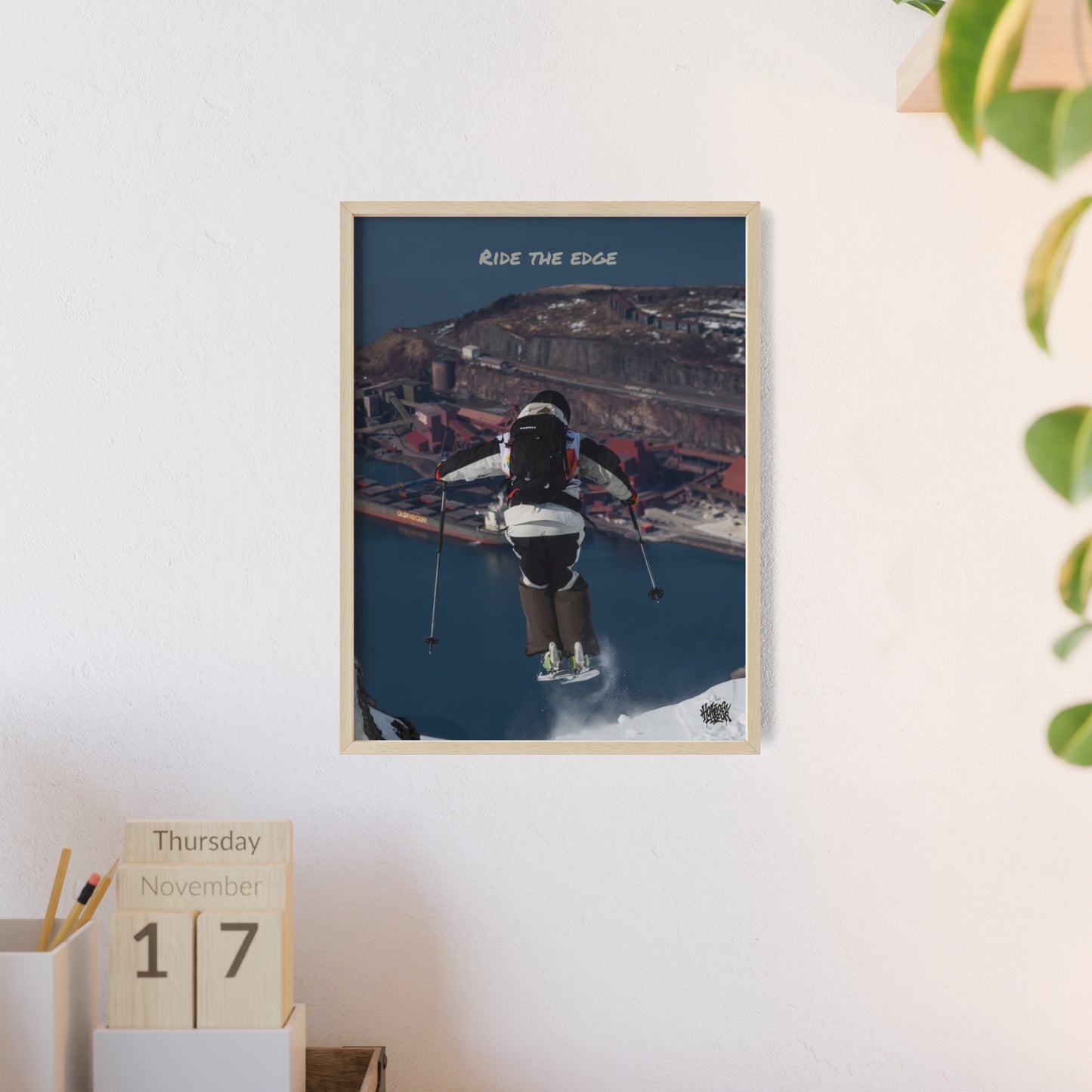 Ride The Edge Mikkellillehaug Poster - FRAMED