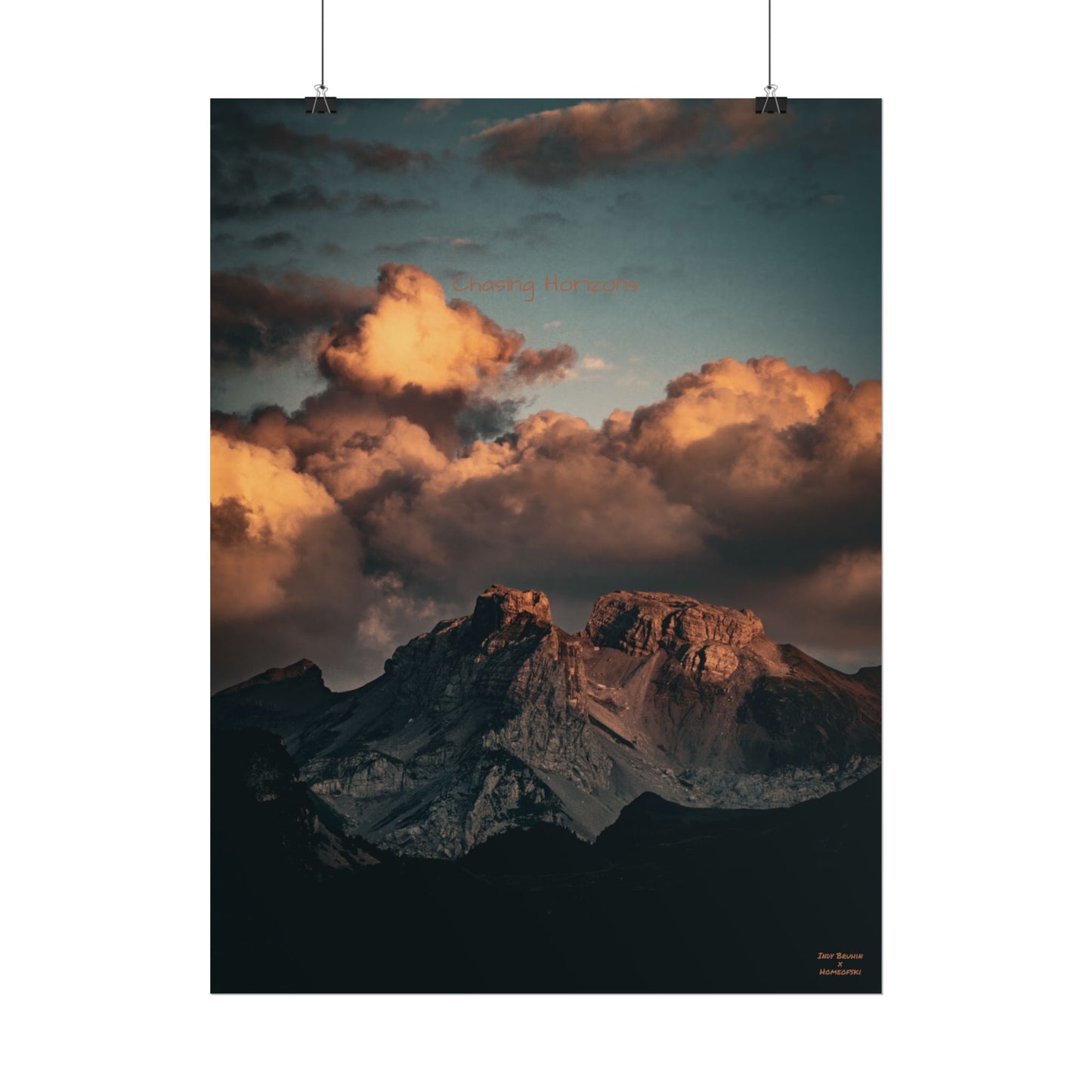 Chasing Horizons Indy Bruhin Poster