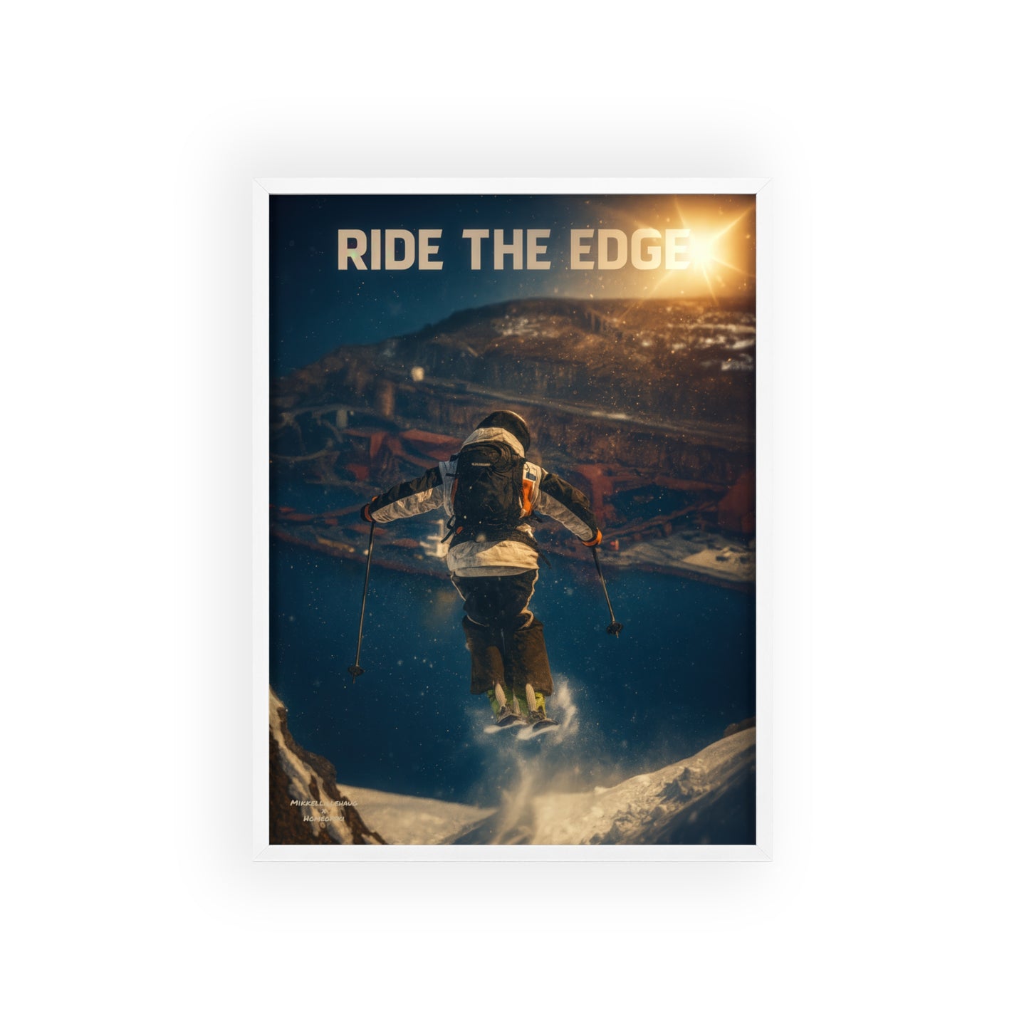 Ride The Edge x Heaven Mikkellillehaug Poster - FRAMED