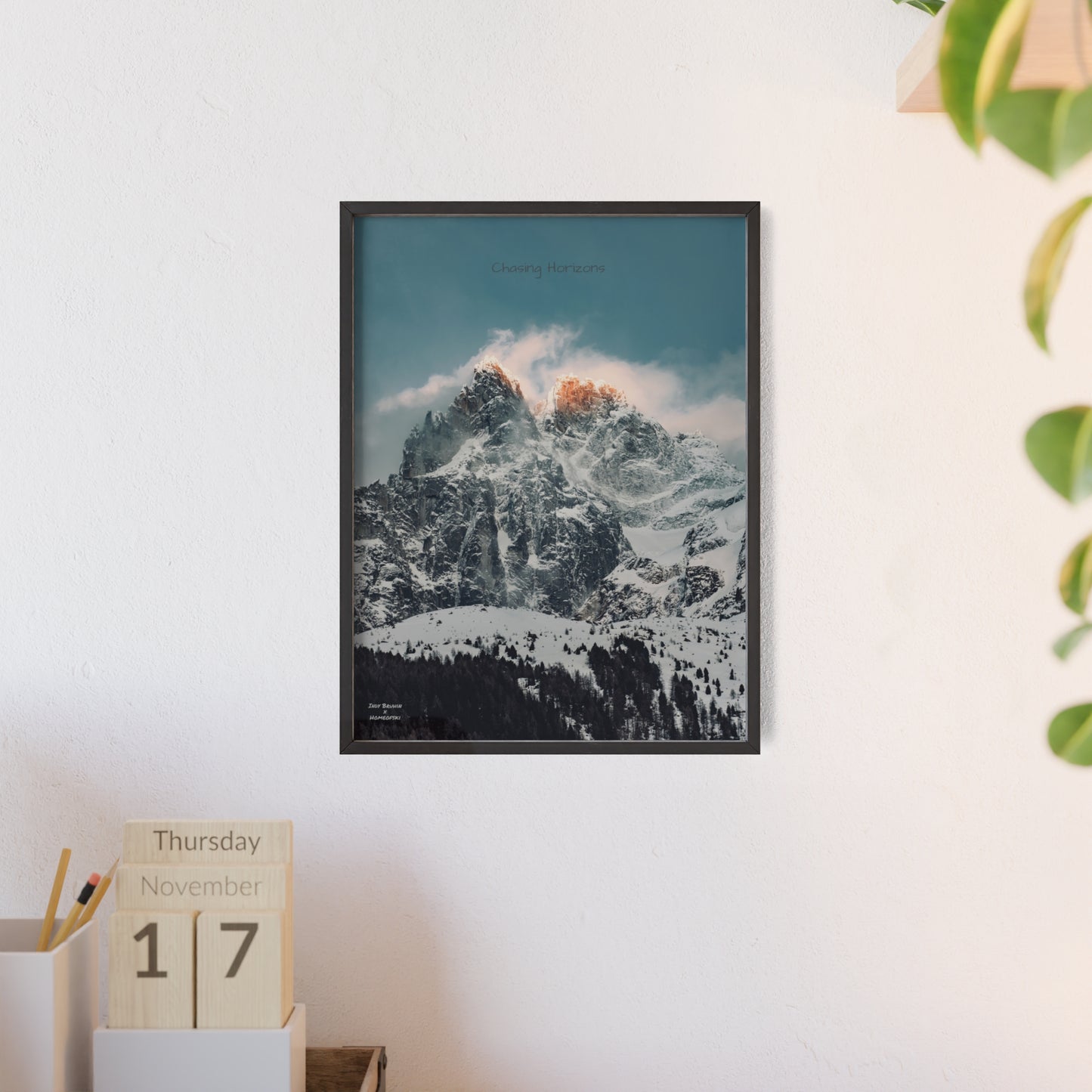 Alps Indy Bruhin Poster - FRAMED