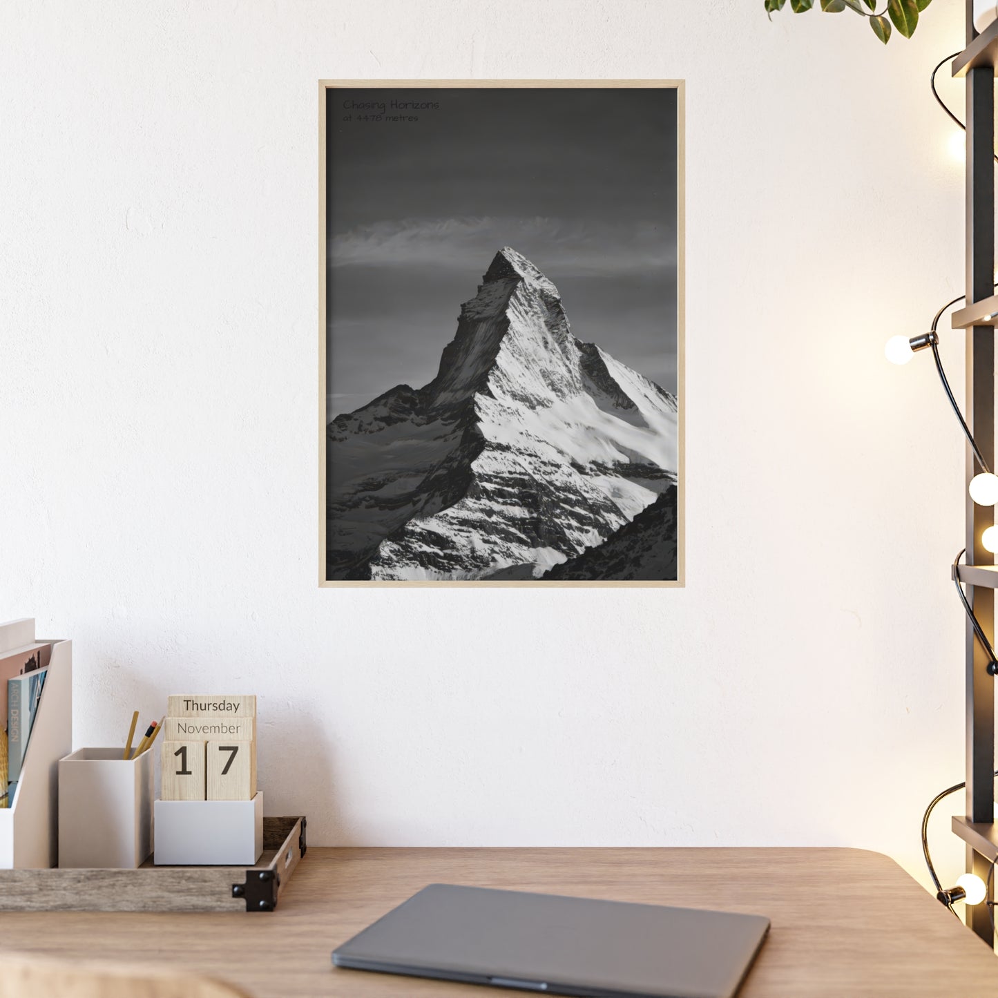 Chasing Horizons x Monochrome Matternhorn Poster - FRAMED