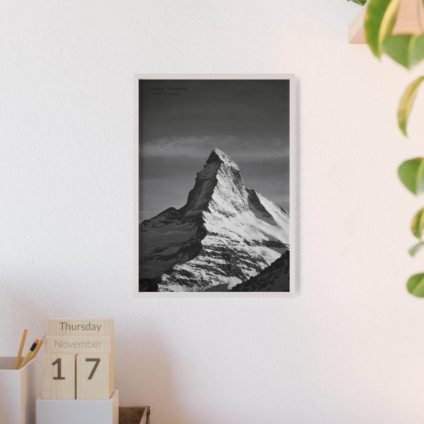 Chasing Horizons x Monochrome Matternhorn Poster - FRAMED