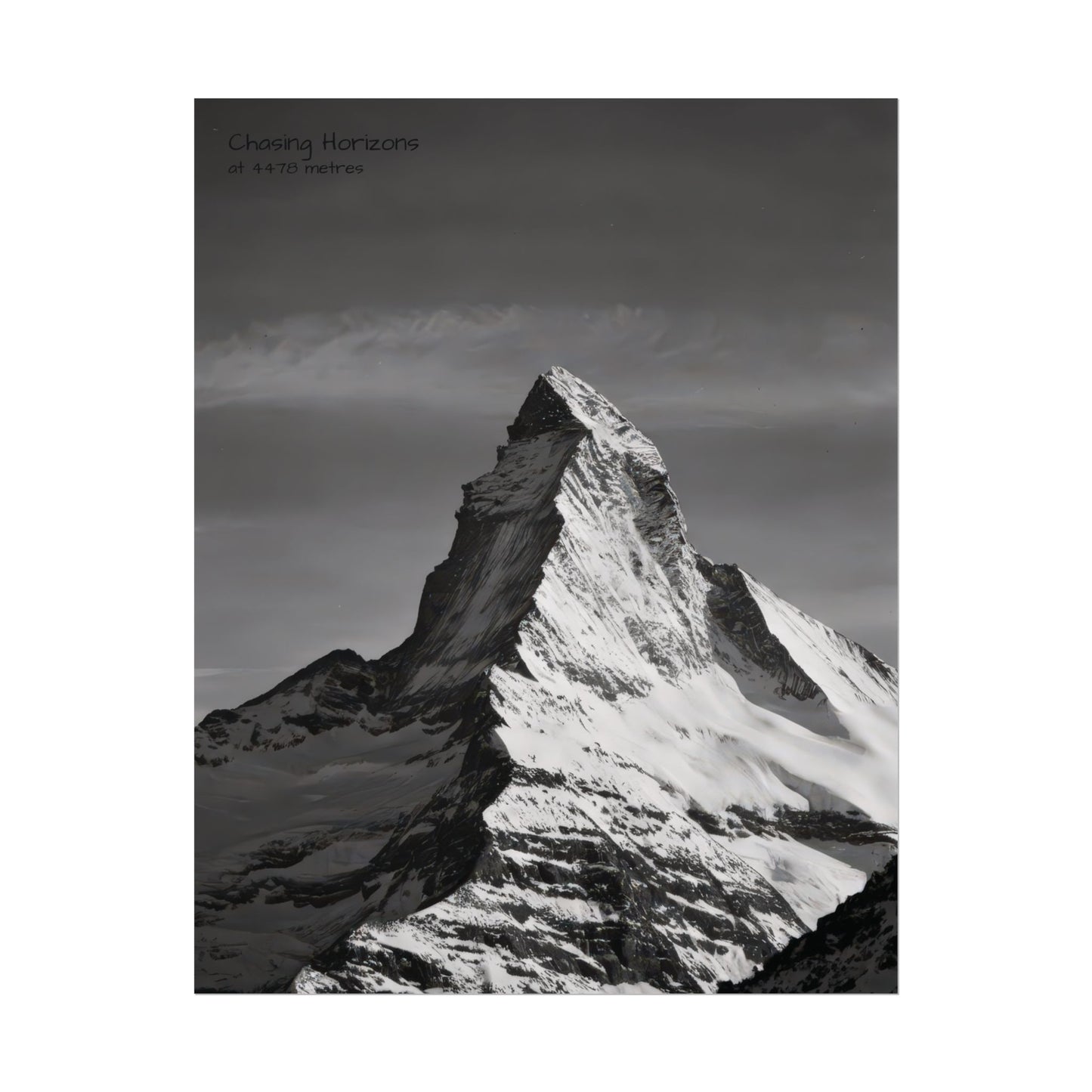 Chasing Horizons x Monochrome Matternhorn Poster