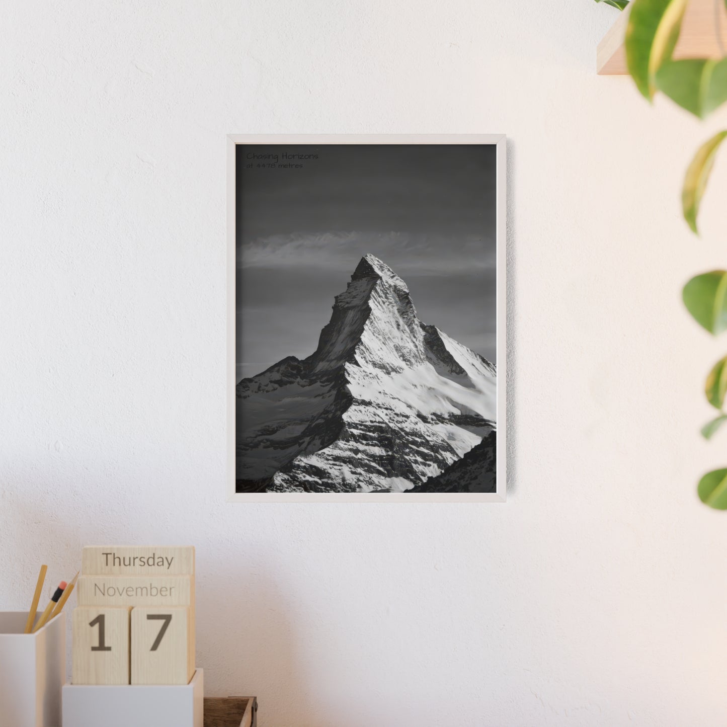 Chasing Horizons x Monochrome Matternhorn Poster - FRAMED