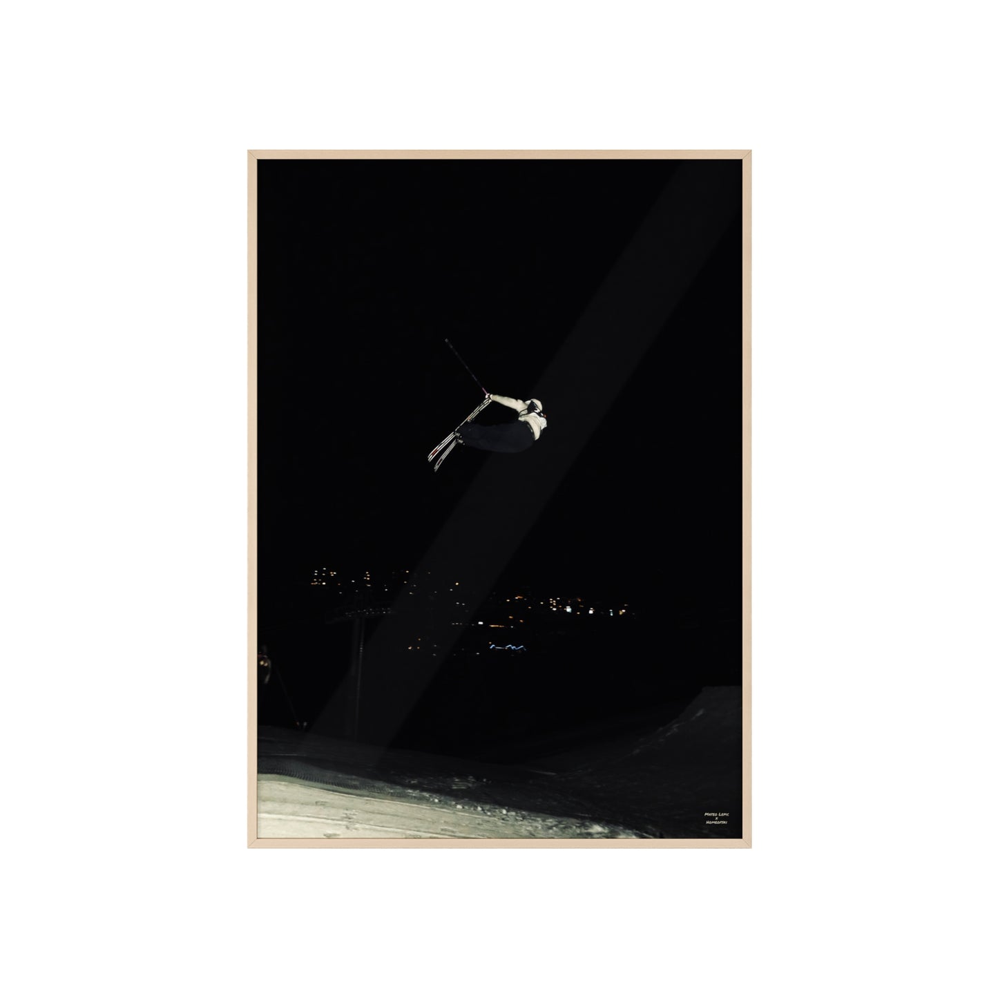 Night Park Mateo Lepic Poster - FRAMED