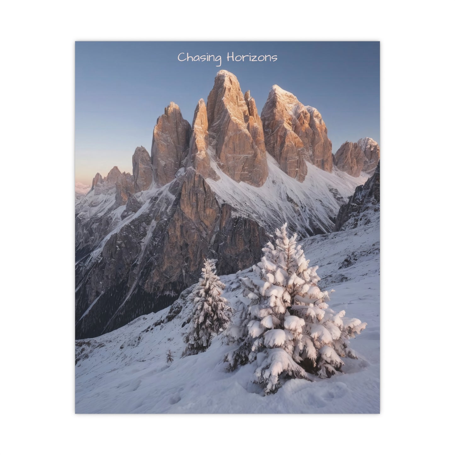 Chasing Horizons x Dolomites Poster