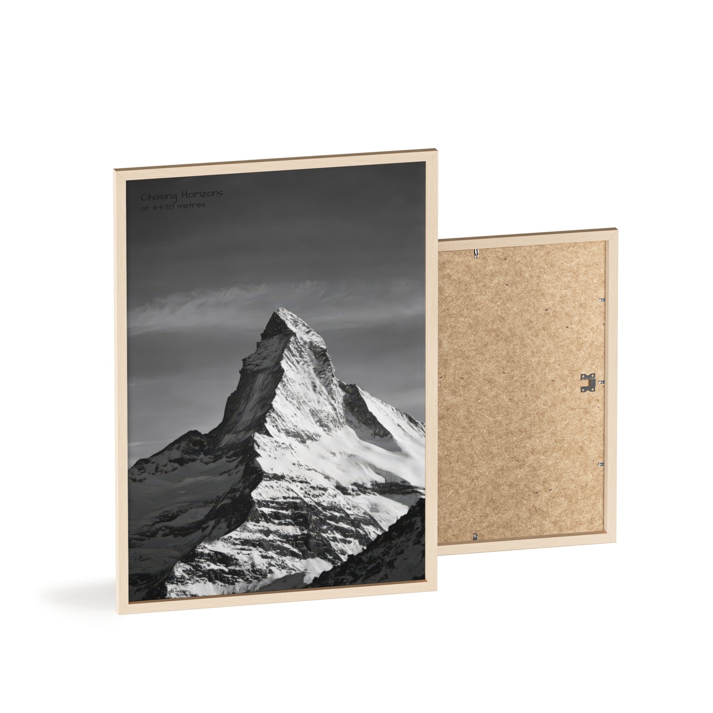 Chasing Horizons x Monochrome Matternhorn Poster - FRAMED