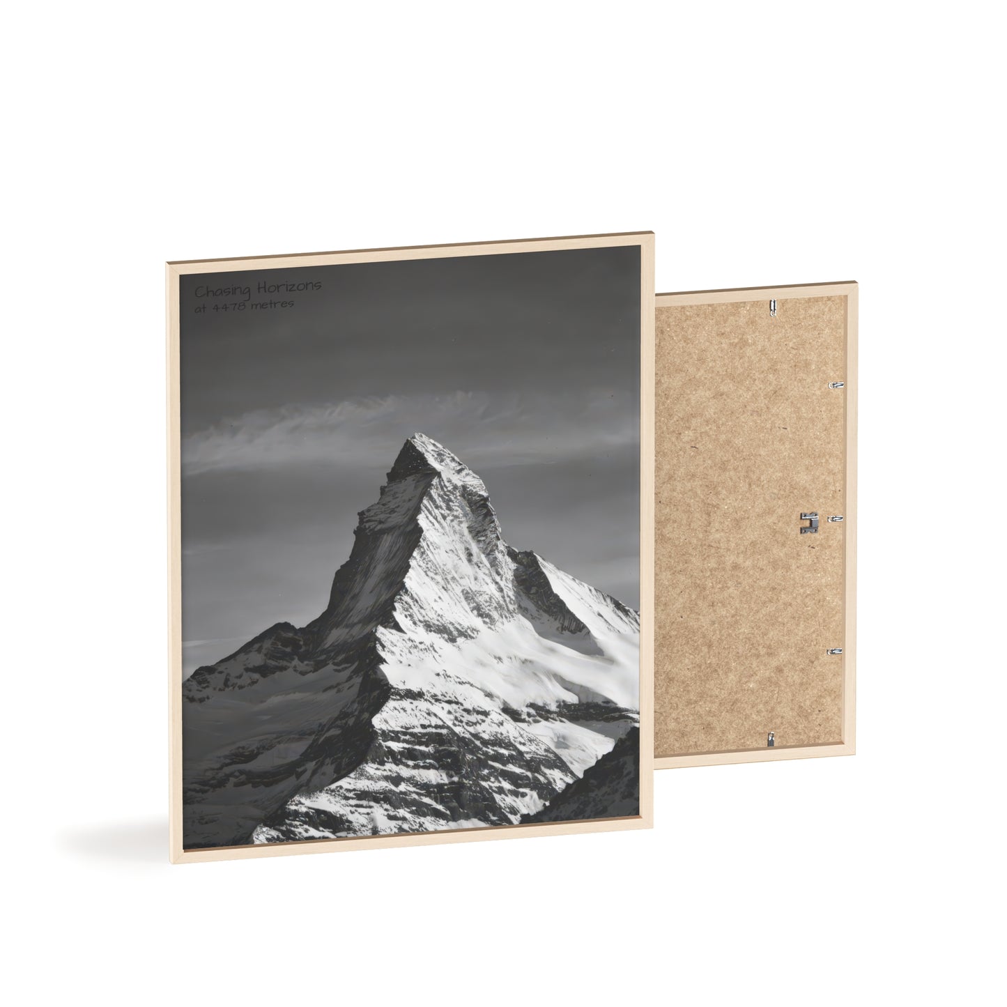 Chasing Horizons x Monochrome Matternhorn Poster - FRAMED
