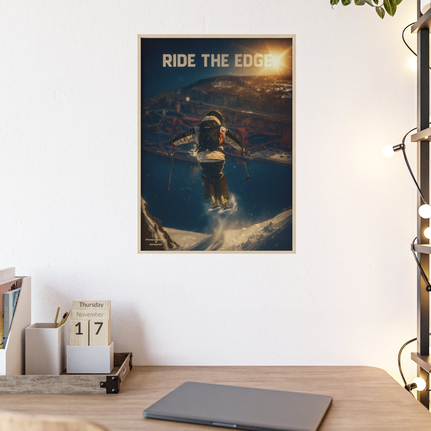 Ride The Edge x Heaven Mikkellillehaug Poster - FRAMED