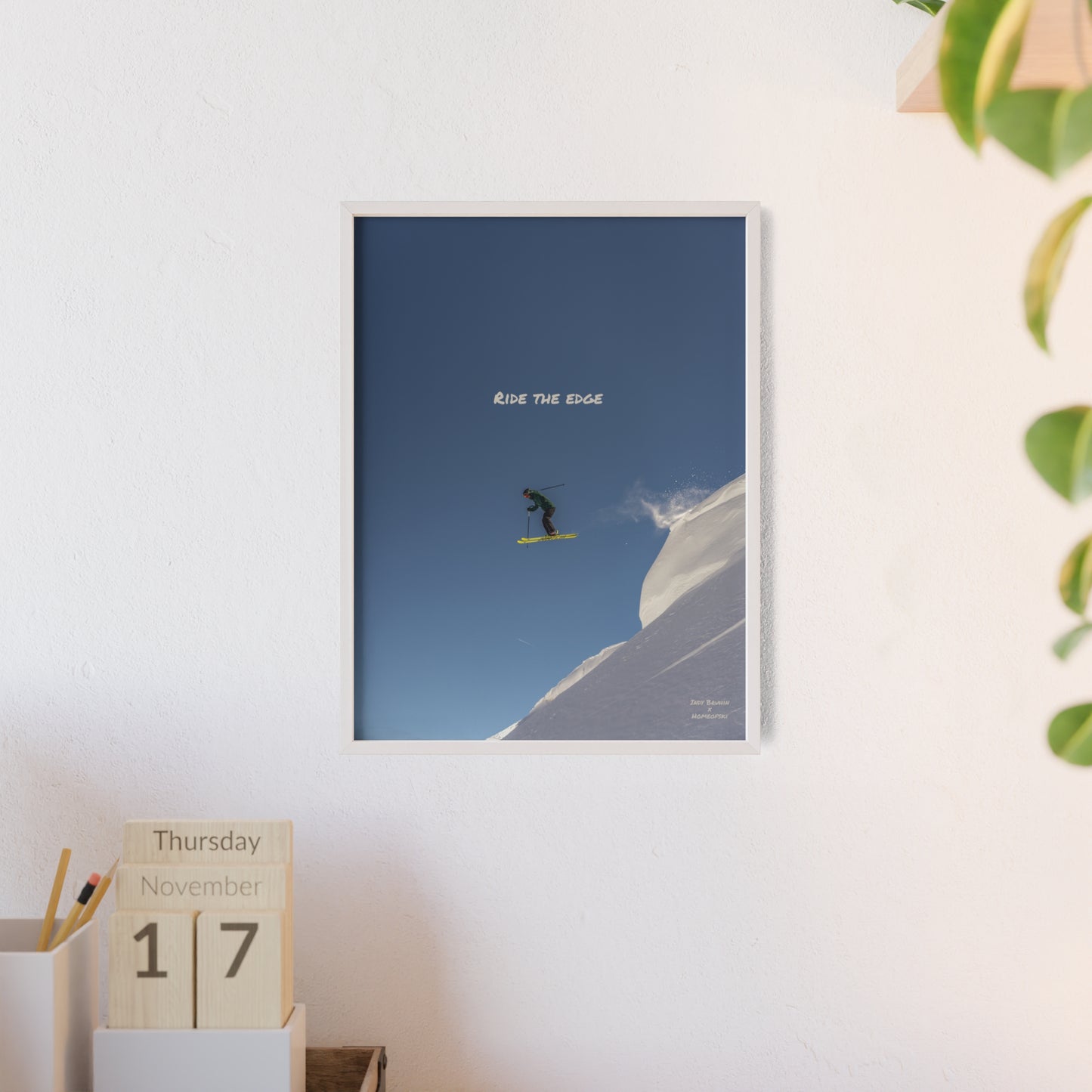 Ride The Edge Indy Bruhin Poster - FRAMED