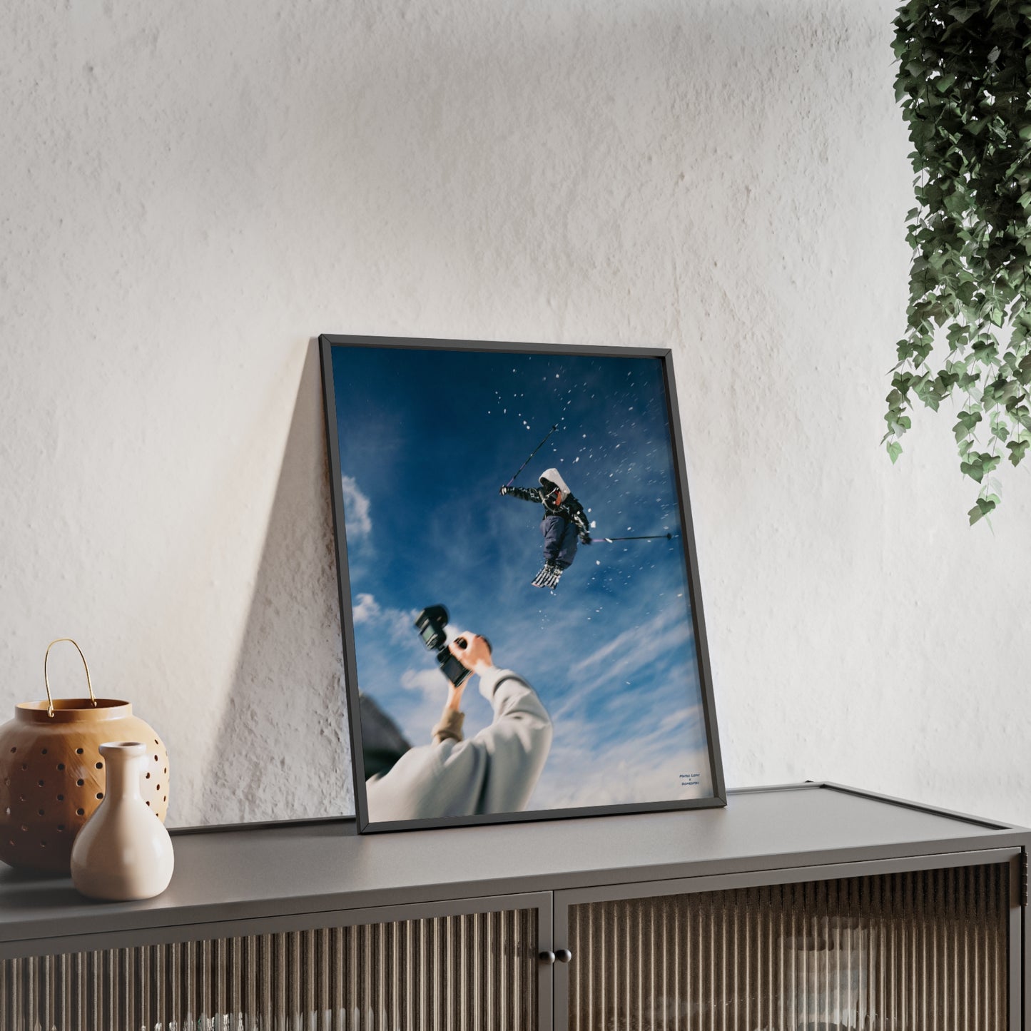 'Camera Crew' Mateo Lepic Poster - FRAMED