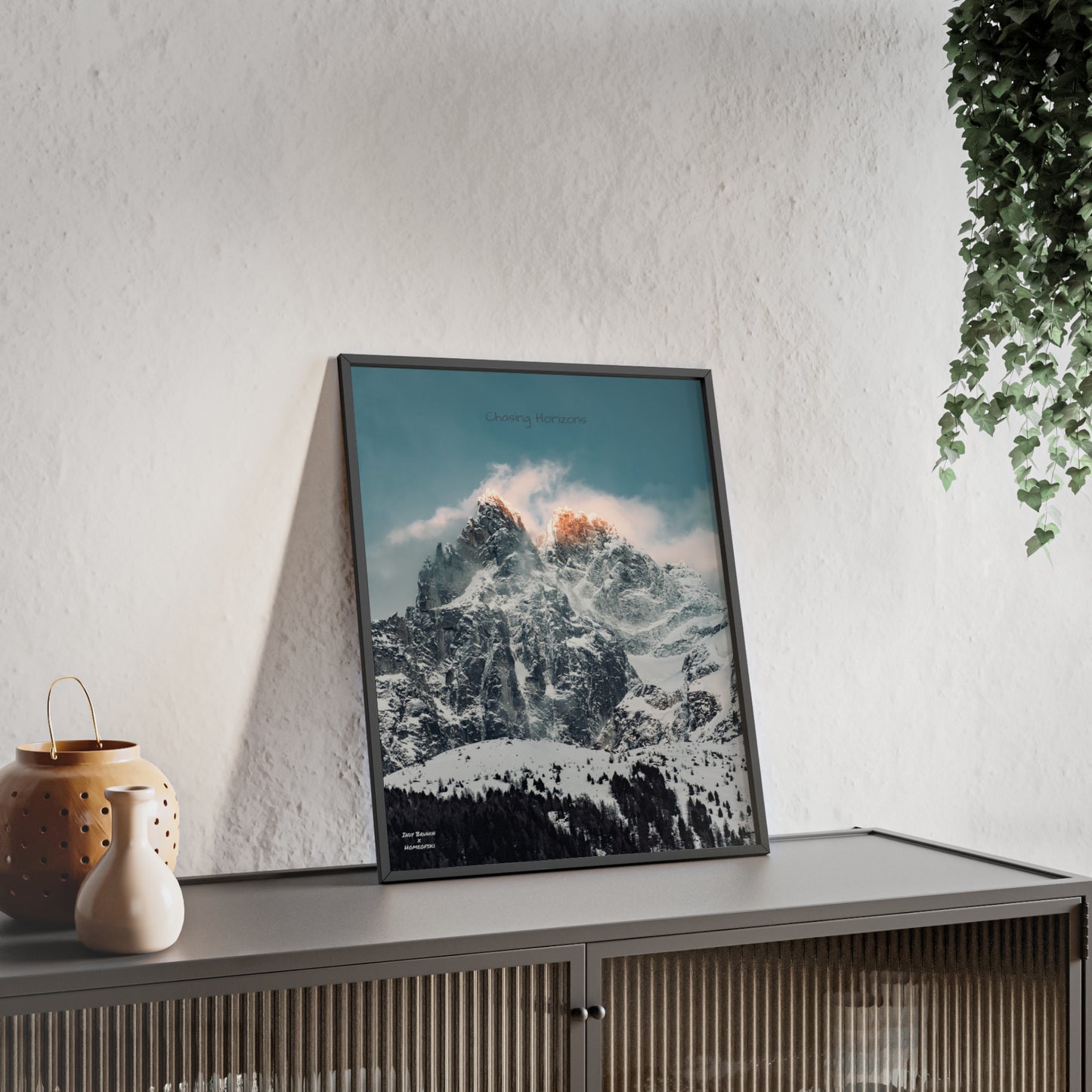 Alps Indy Bruhin Poster - FRAMED