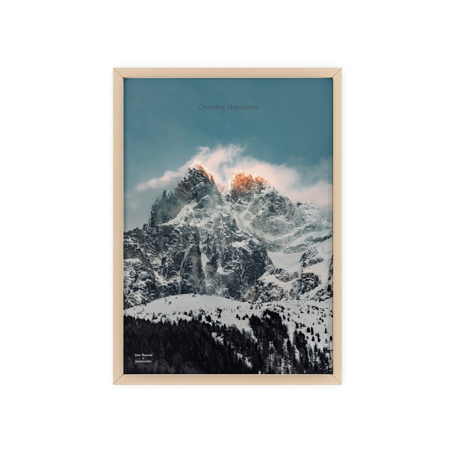 Alps Indy Bruhin Poster - FRAMED