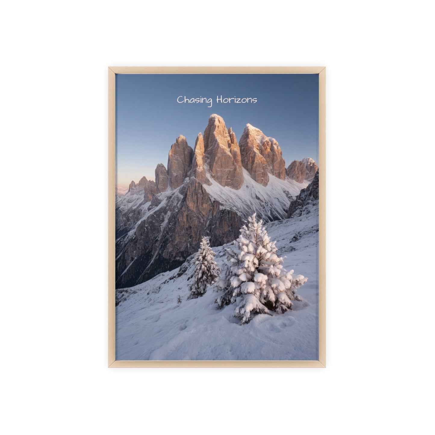 Chasing Horizons x Dolomites Poster - FRAMED