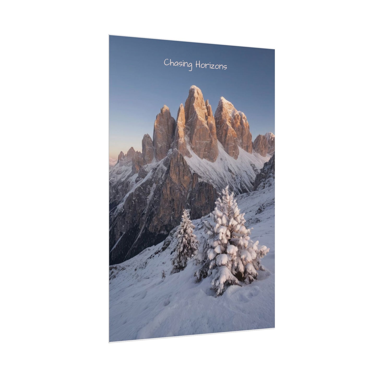 Chasing Horizons x Dolomites Poster