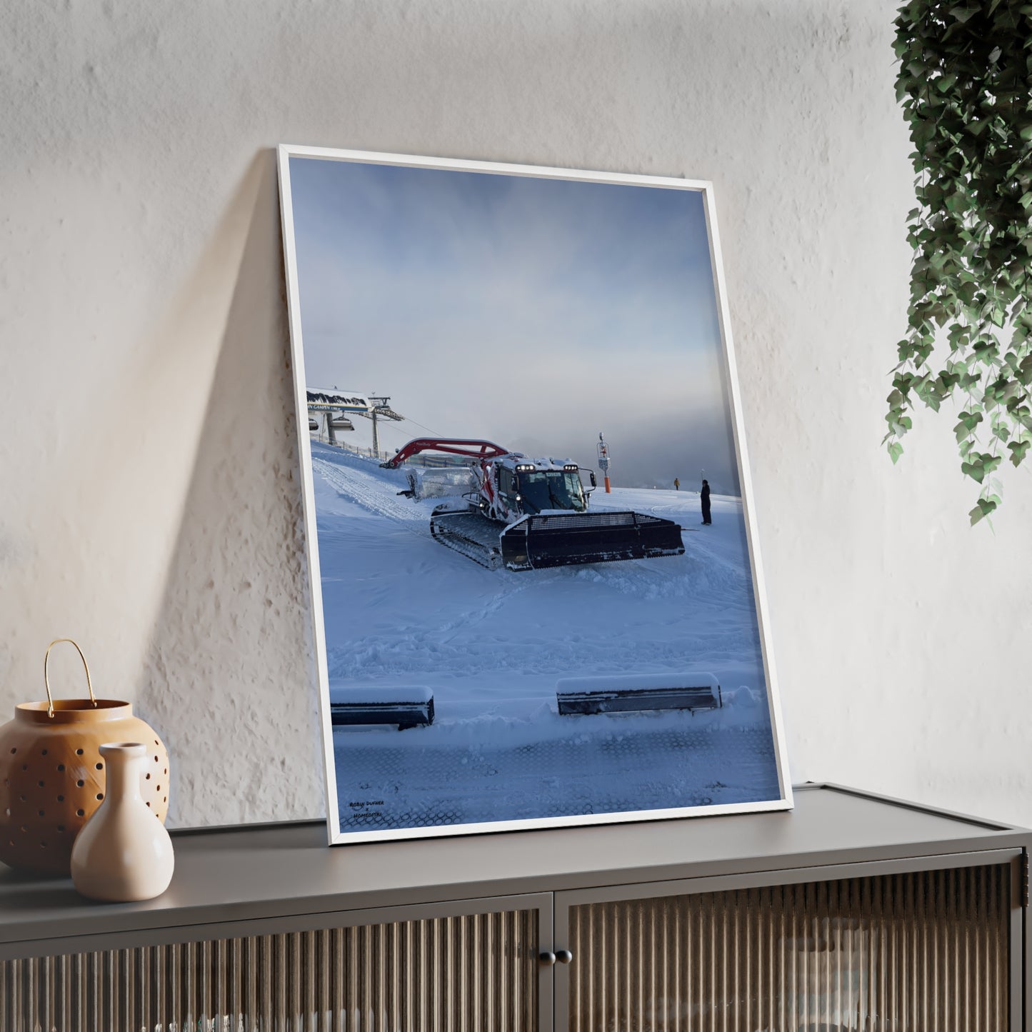 Pistenbully Robin Dufner Poster - FRAMED