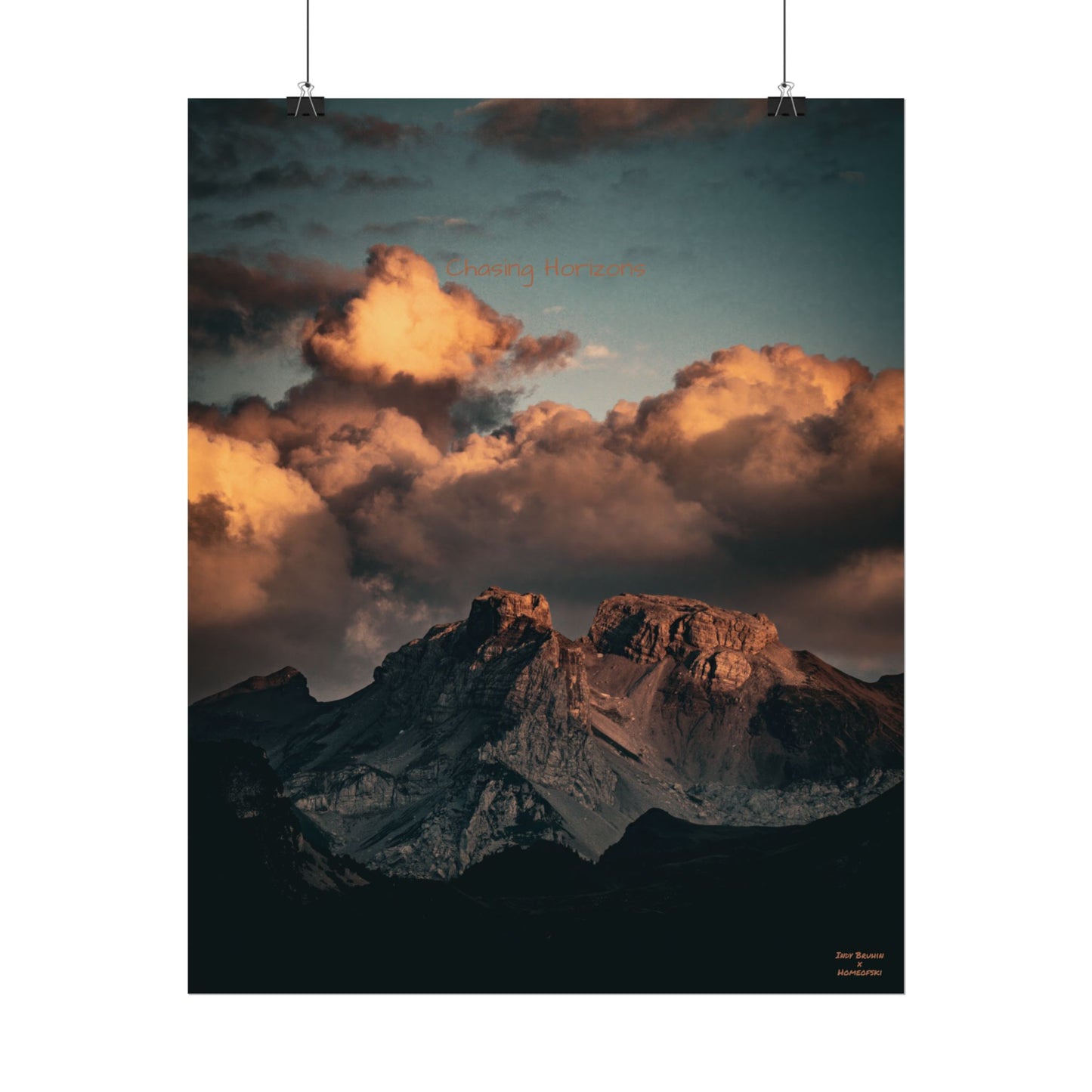 Chasing Horizons Indy Bruhin Poster