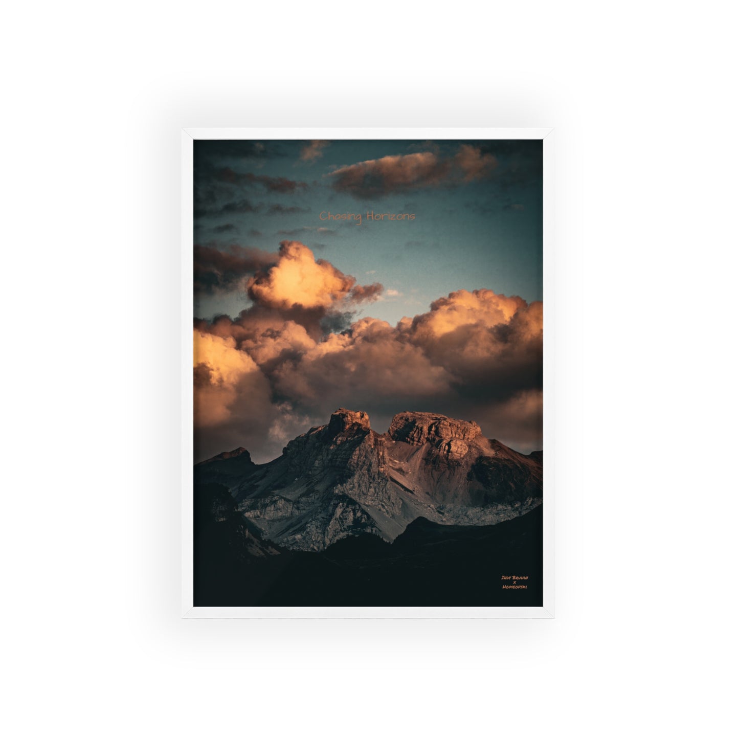 Chasing Horizons Indy Bruhin Poster - FRAMED