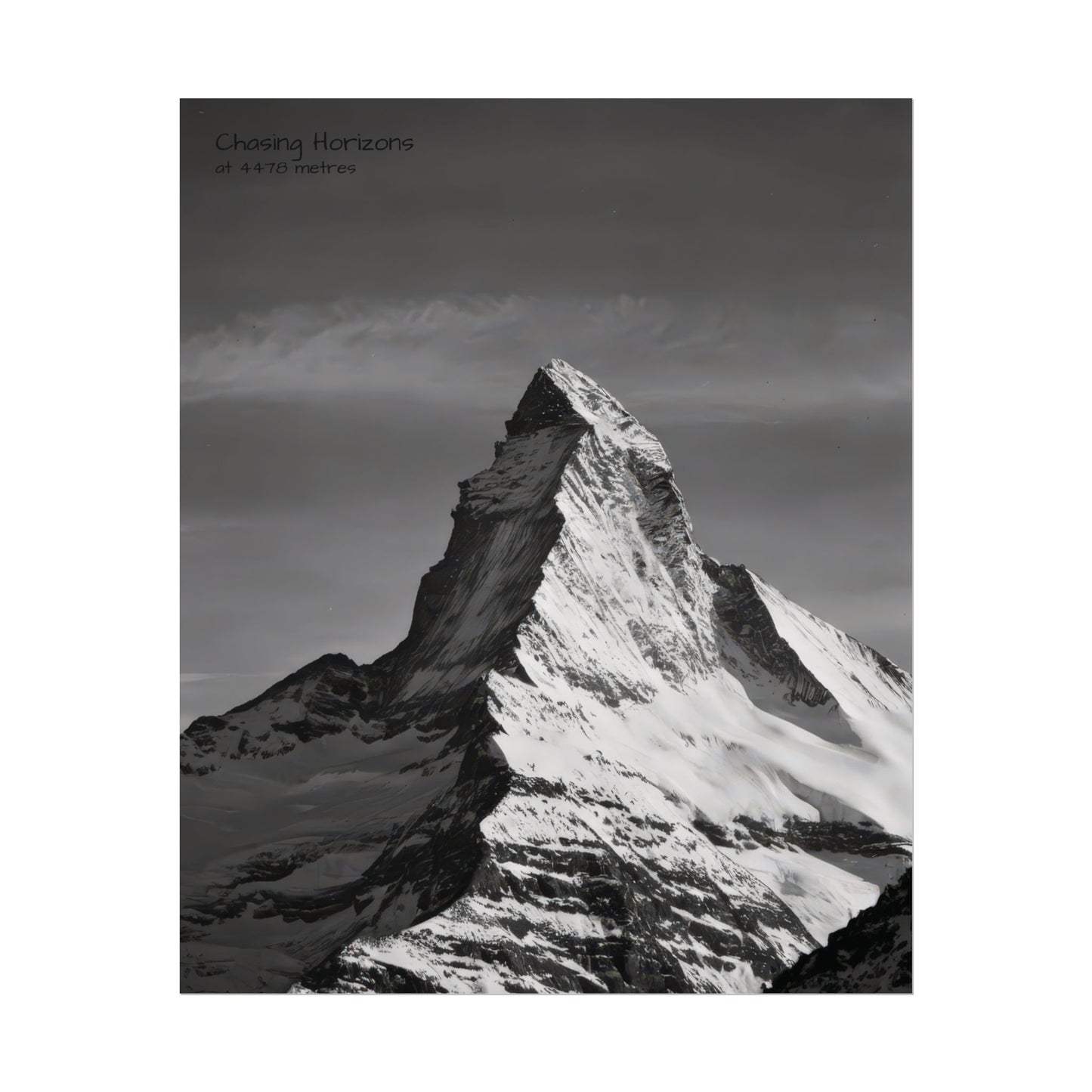 Chasing Horizons x Monochrome Matternhorn Poster